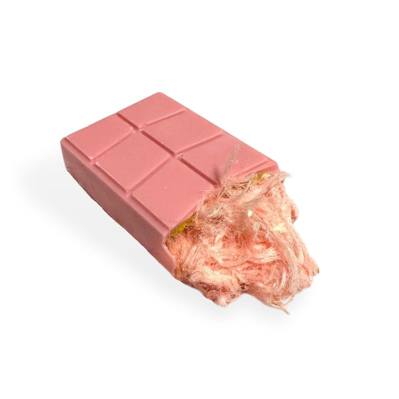 Pistachio Filled Angel Hair Chocolate - Viral Chocolate with Cotton Candy and Pistachio Cream - 2.9 Oz Chocolate Bar