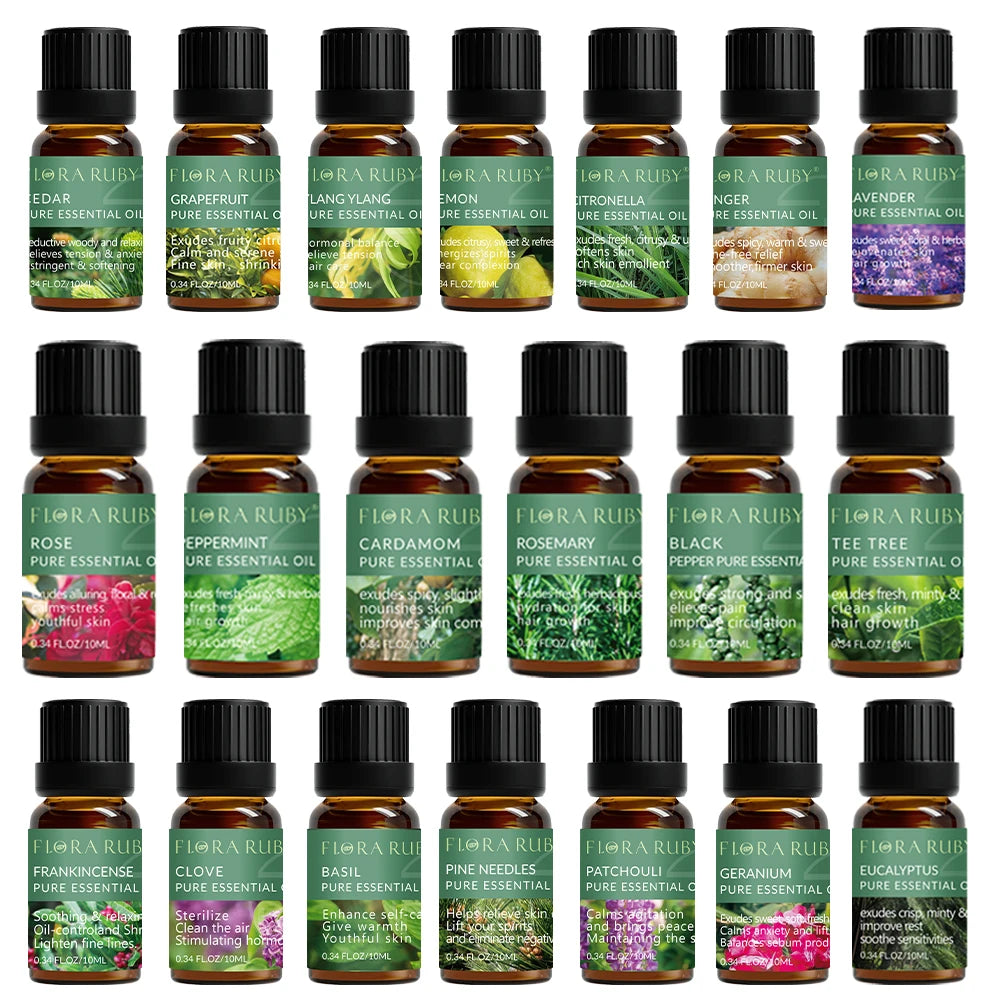 36 Essential Oils Aromatherapy 100% Natural